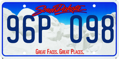 SD license plate 96PO98