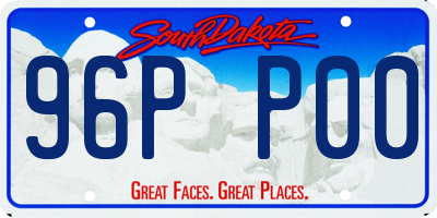SD license plate 96PP00