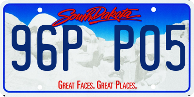 SD license plate 96PP05