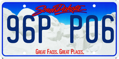 SD license plate 96PP06