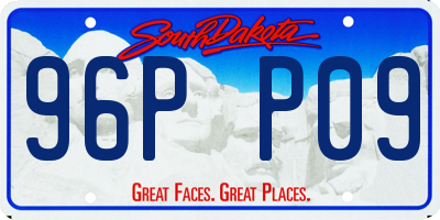 SD license plate 96PP09