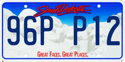 SD license plate 96PP12