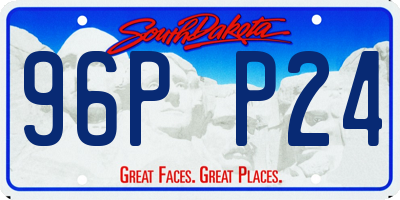SD license plate 96PP24