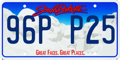 SD license plate 96PP25