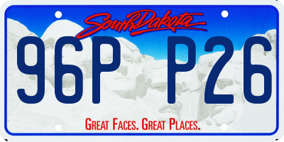 SD license plate 96PP26