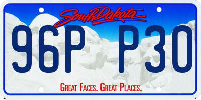 SD license plate 96PP30