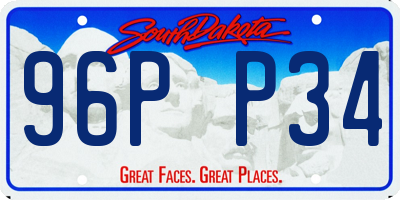 SD license plate 96PP34