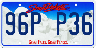 SD license plate 96PP36