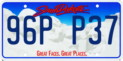 SD license plate 96PP37