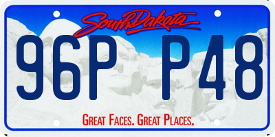 SD license plate 96PP48