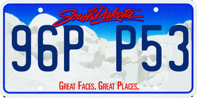 SD license plate 96PP53