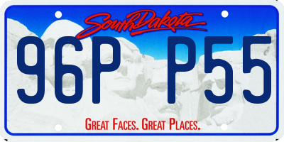 SD license plate 96PP55