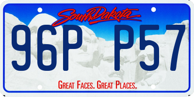 SD license plate 96PP57