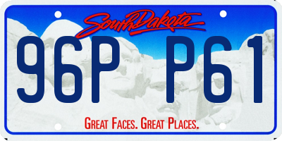 SD license plate 96PP61
