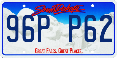 SD license plate 96PP62