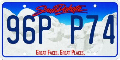 SD license plate 96PP74
