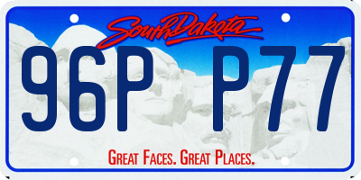 SD license plate 96PP77