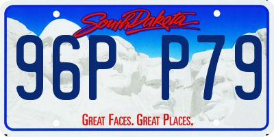 SD license plate 96PP79