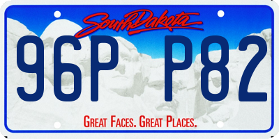 SD license plate 96PP82