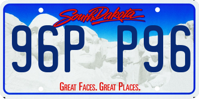 SD license plate 96PP96