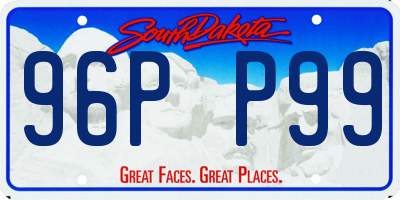 SD license plate 96PP99
