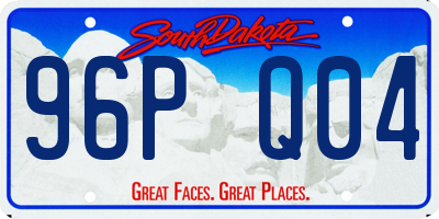 SD license plate 96PQ04