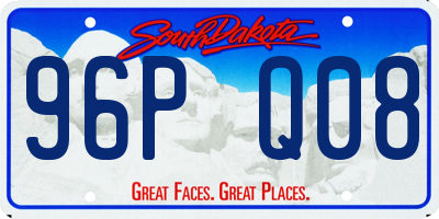 SD license plate 96PQ08