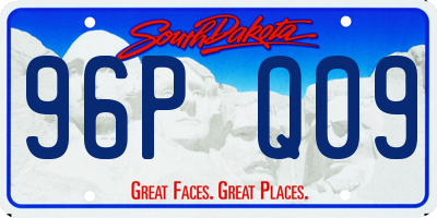SD license plate 96PQ09