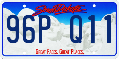 SD license plate 96PQ11