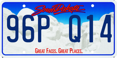 SD license plate 96PQ14