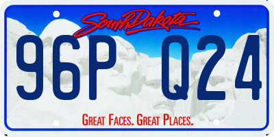 SD license plate 96PQ24