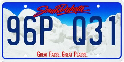 SD license plate 96PQ31