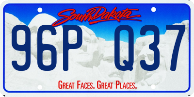 SD license plate 96PQ37