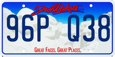 SD license plate 96PQ38