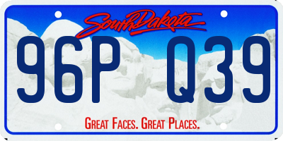 SD license plate 96PQ39
