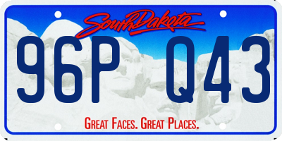 SD license plate 96PQ43