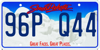 SD license plate 96PQ44