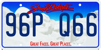 SD license plate 96PQ66