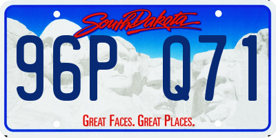 SD license plate 96PQ71