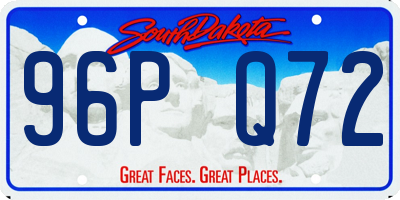 SD license plate 96PQ72