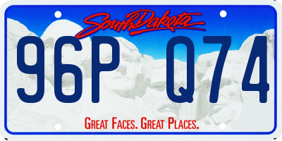 SD license plate 96PQ74