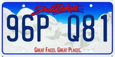 SD license plate 96PQ81