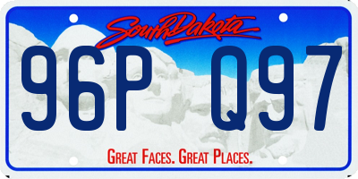 SD license plate 96PQ97
