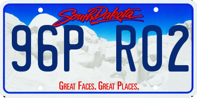 SD license plate 96PR02