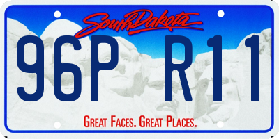 SD license plate 96PR11