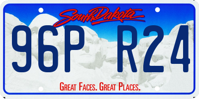 SD license plate 96PR24