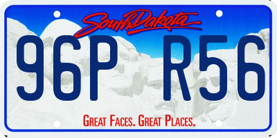 SD license plate 96PR56