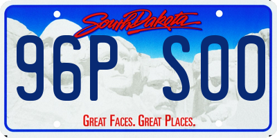SD license plate 96PS00
