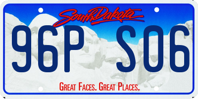 SD license plate 96PS06