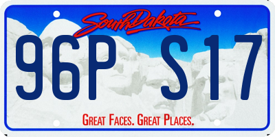 SD license plate 96PS17